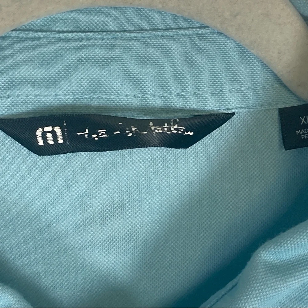 Travis Mathew Polo Shirt Mens Size XL Blue Even Money Golf City Outdoor - Picture 5 of 16